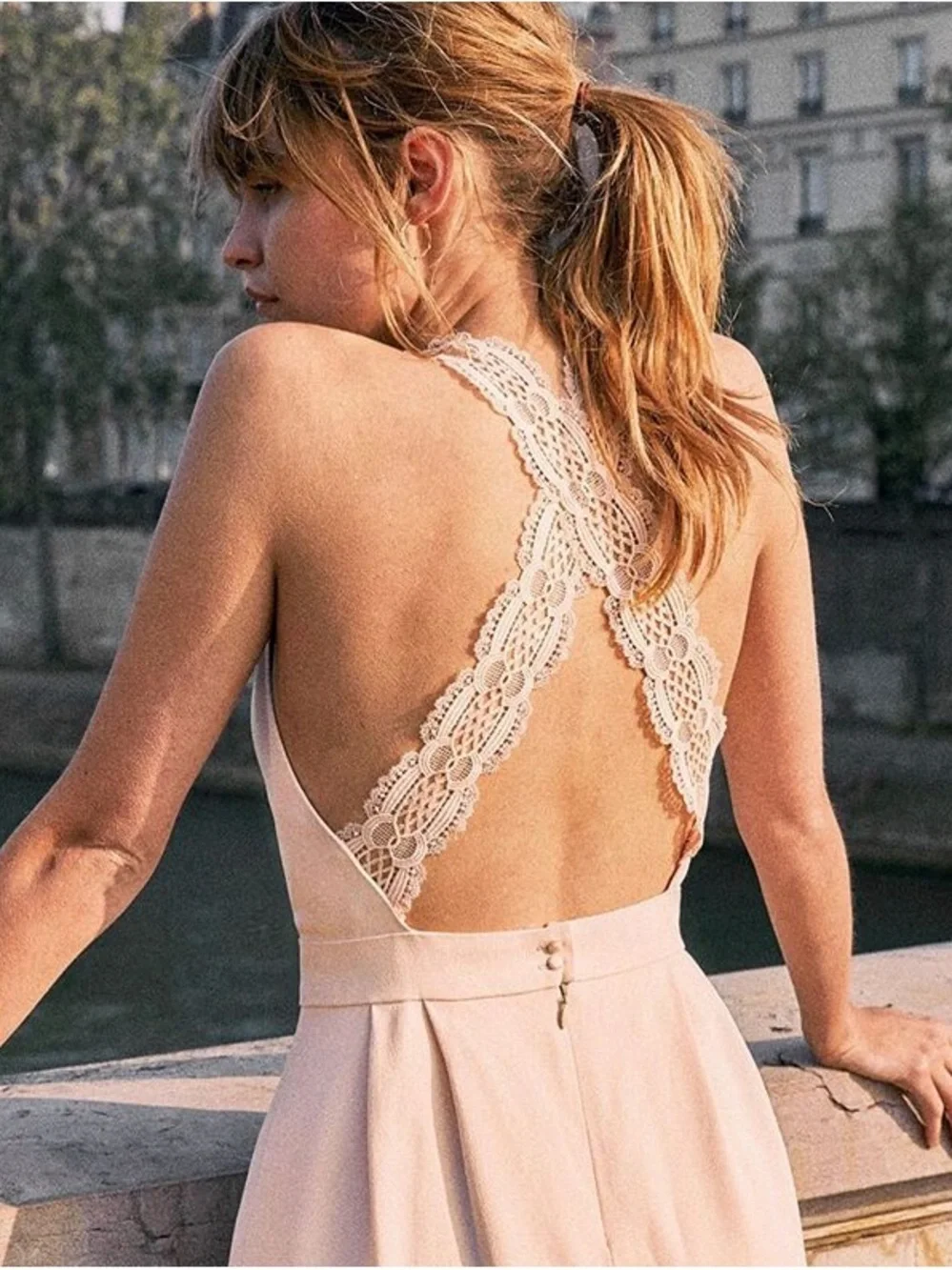 {sezane} ombeline dress in rose - Picture 2 of 3